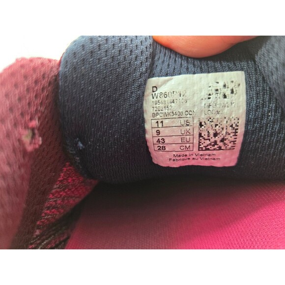 New Balance Fresh Foam X 860v12 Shoes Womens 11 D Burgundy Running Road Sneakers - Picture 8 of 8